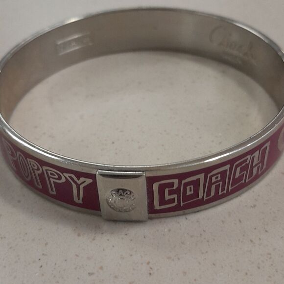 Coach Fushia Valentine "Poppy" Bracelet...E.U. C. - Picture 3 of 4